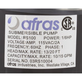 Portable Baptismal System, HQ PBES6040, 1/6hp, 4.0kW, 230v : PBES-6040