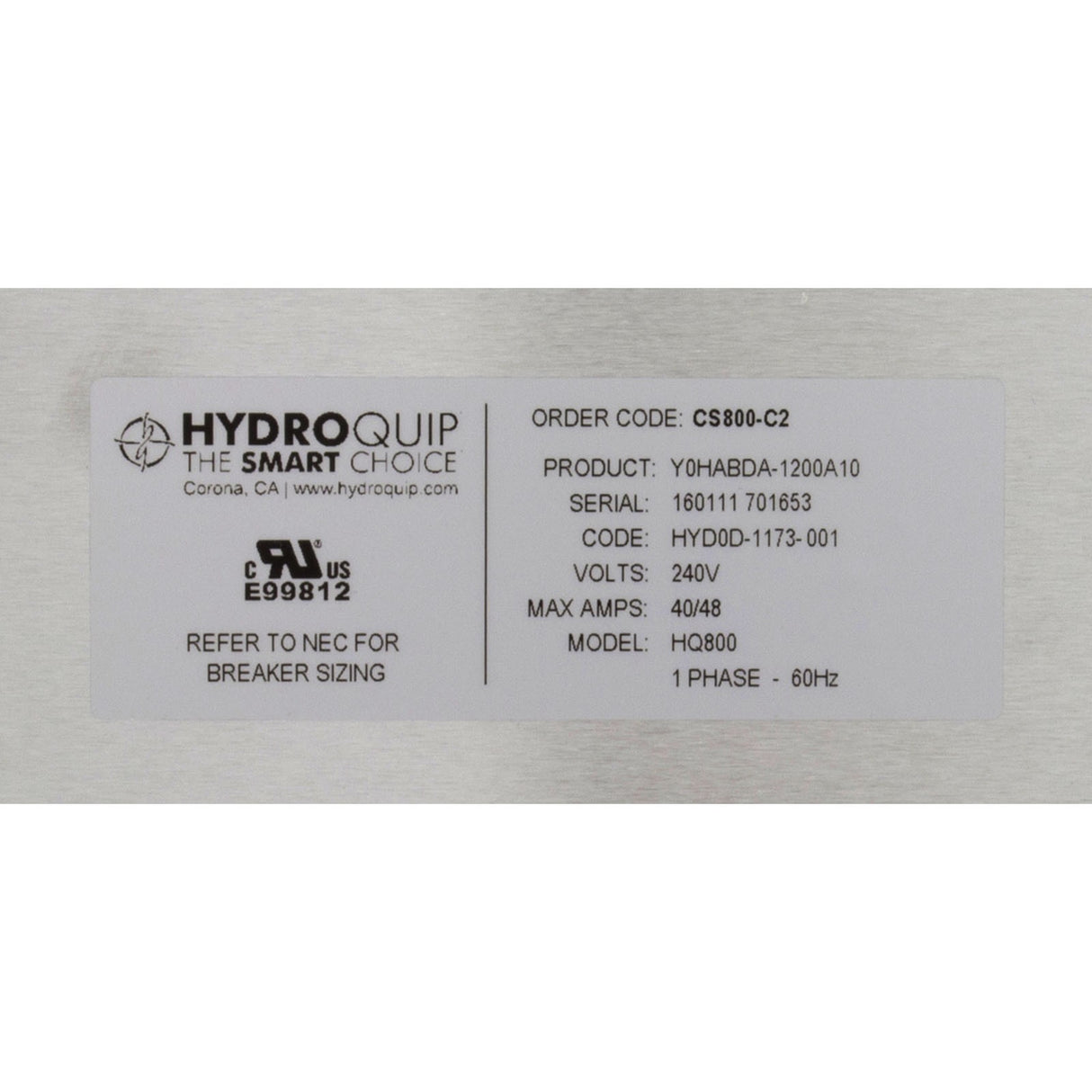 Cs800-C2 System, 240V Incoming, P1-240, Bl-120 : CS800-C2