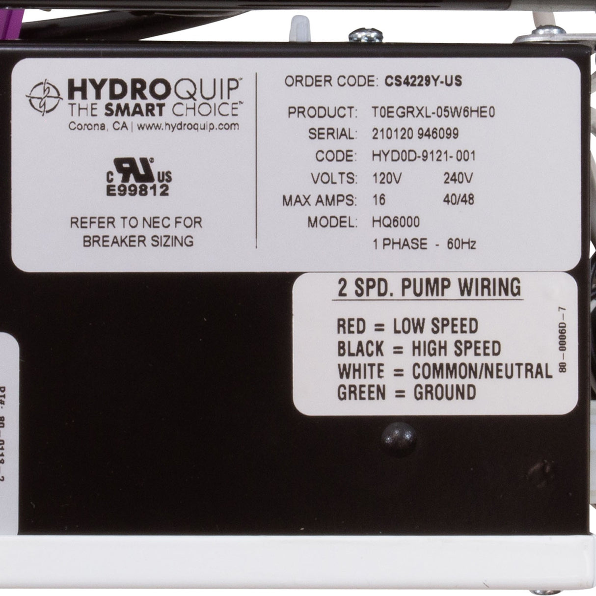 Control, HQ, CS4229Y, P1, P2, Oz, Lt, 115v/230v, 5.5kW, in.K200 : CS4229Y-US
