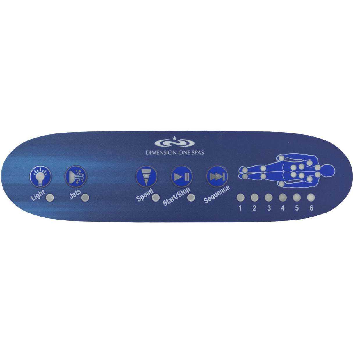 Overlay, D-1 TSC-42, 5 Button : 01560-0003