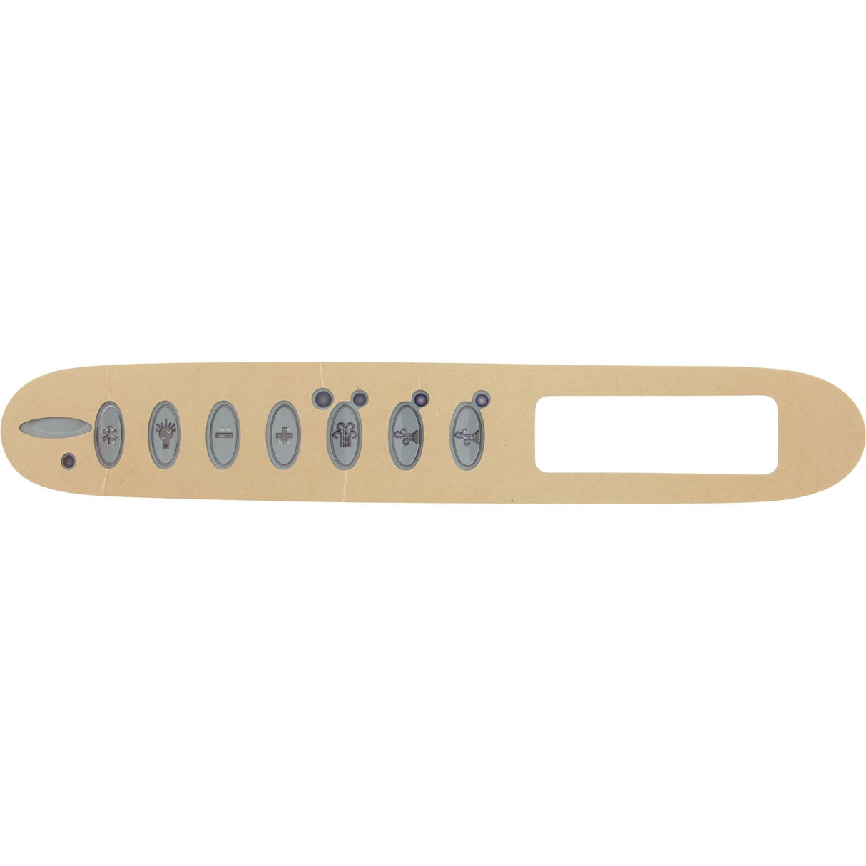 Overlay, Dimension One, TSC-24/K-24, 7 Button, 2 Pump : 01560-368
