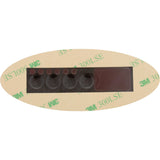 Overlay, Gecko TSC-9-GE2, 4 Button, P1, P2, Light : 9916-100186