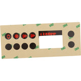 Overlay, Gecko K-19, 4 Button, P1, P2, Light : 9916-100219