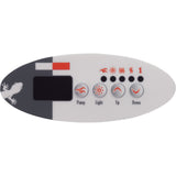 Overlay, Gecko TSC-9-GE1, 4 Button, P1, Light : 9916-100131