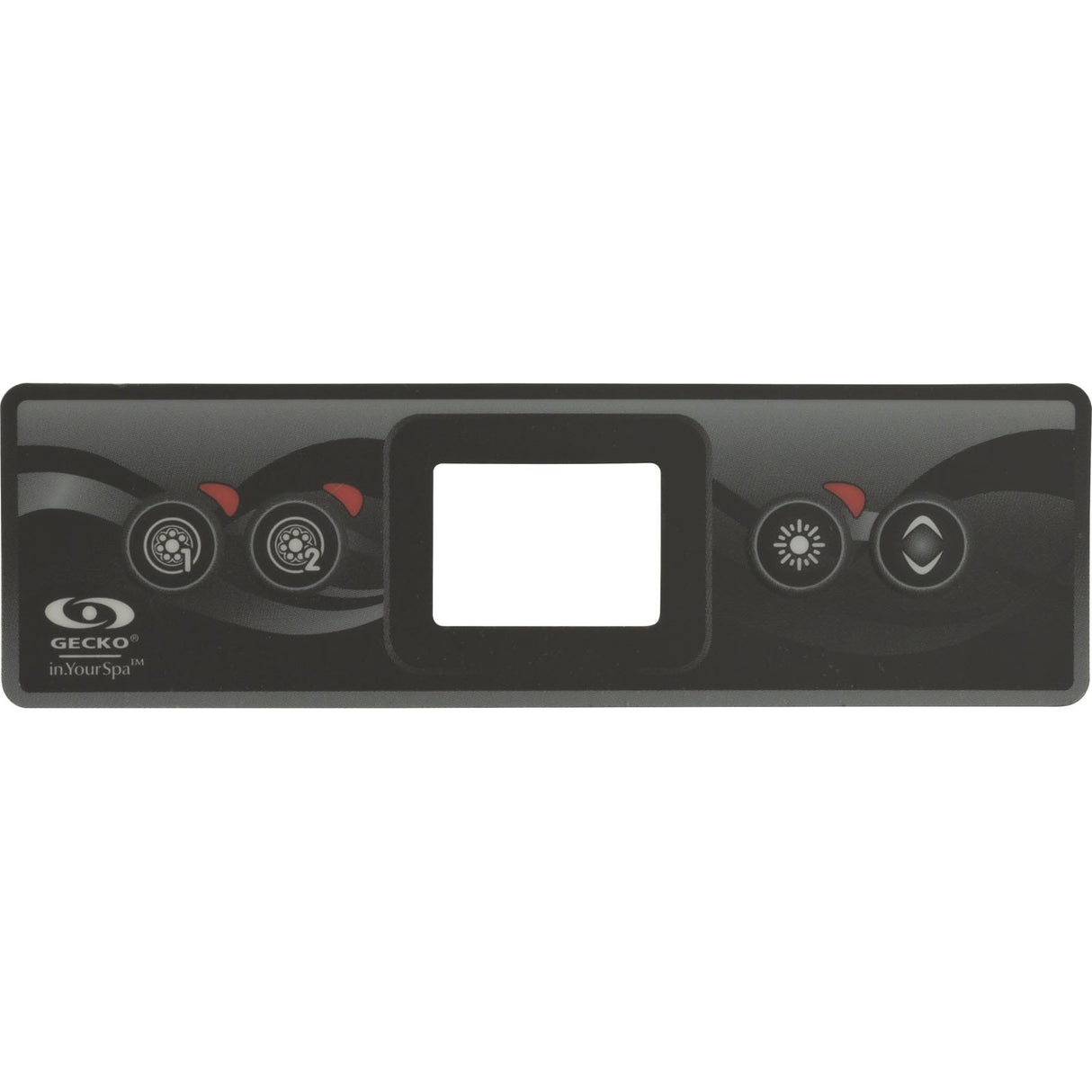 Overlay, Gecko In.k300, 4 Btn, P1, P2, Light, Temp : 9916-101500