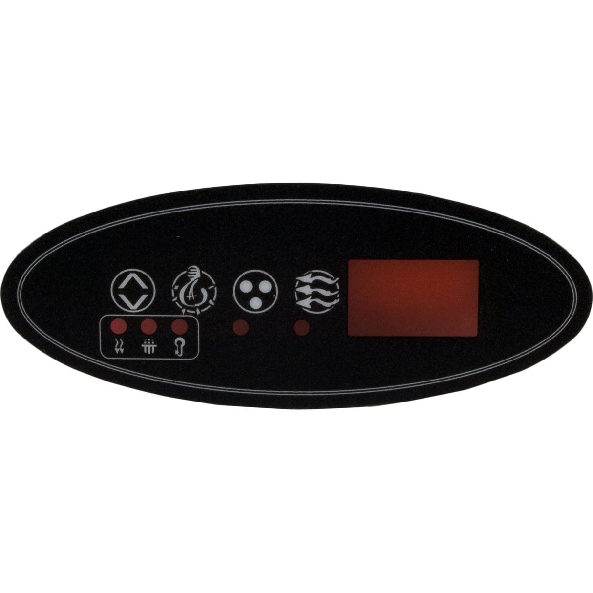 Overlay, HydroQuip Eco 2, Pump 1, Light, Aux, Small Oval : 80-0202
