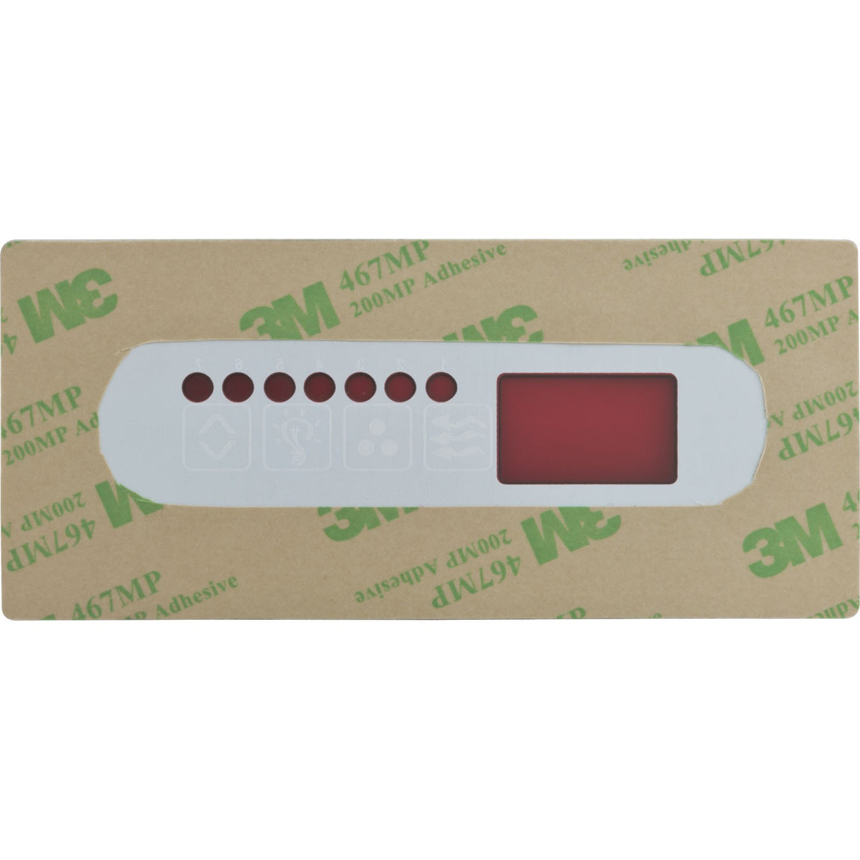 Overlay, HydroQuip Eco 6, Pump 1, Light, Aux, Small Rec : 80-0208-K