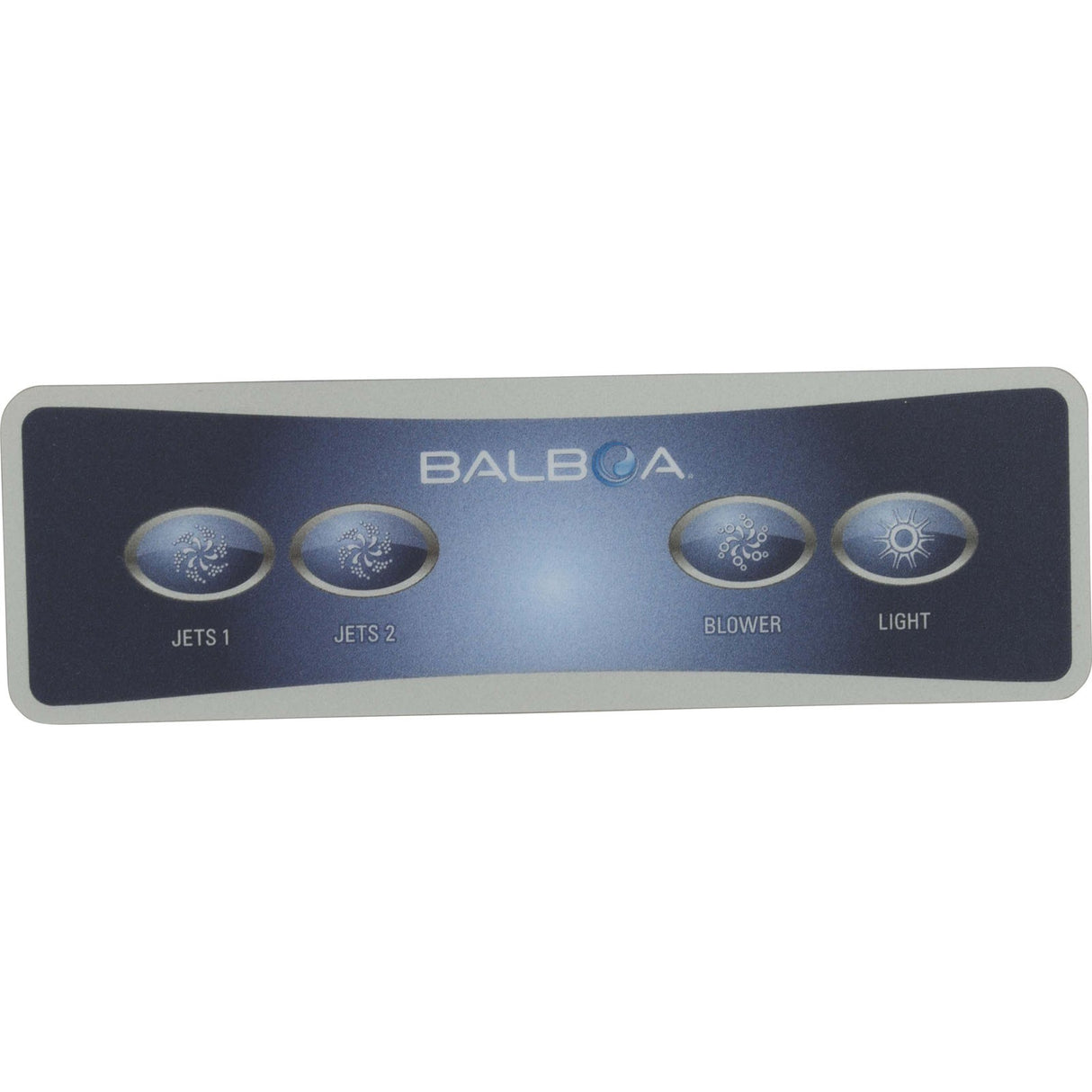 Overlay, Hydro-Quip Platinum B Aux Ctrl, 4 Button, P1, P2, Bl, Lt : 80-10559