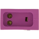 Receptacle, H-Q, Switched Acc, Molded, 18/3 SS VH, Lt.Violet : WS-OVO4-02-K