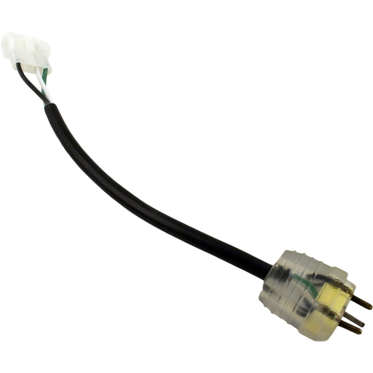 Adpt Cord, H-Q, Ozone, Molded/AMP, Univ, 6", 115v/230v, 10A, Yellow : 30-1180-L6