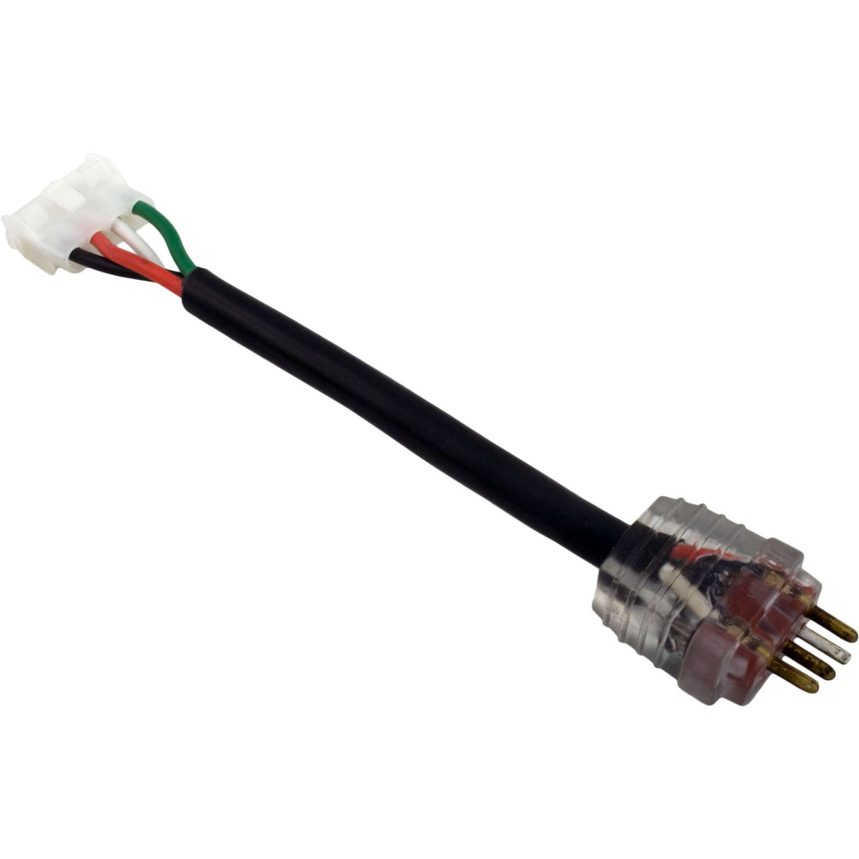 Adpt Cord, H-Q, P2/2-spd, Molded/AMP, Univ, 6", 115v/230v, 15A, Brwn : 30-1230-L6