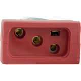 Receptacle, H-Q, Pump 1, 2 Speed, Molded, Red, 14/4 : 09-0022C-A