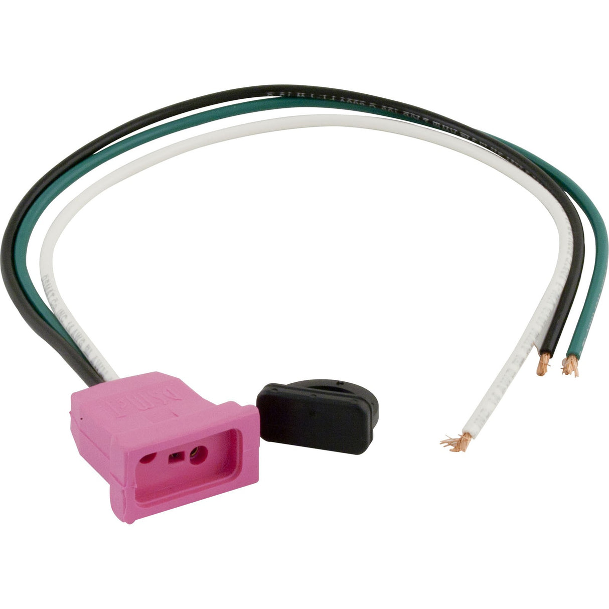 Receptacle, H-Q, Pump 2, 1 Speed, Molded, Pink, 14/3 : 09-0024C-A