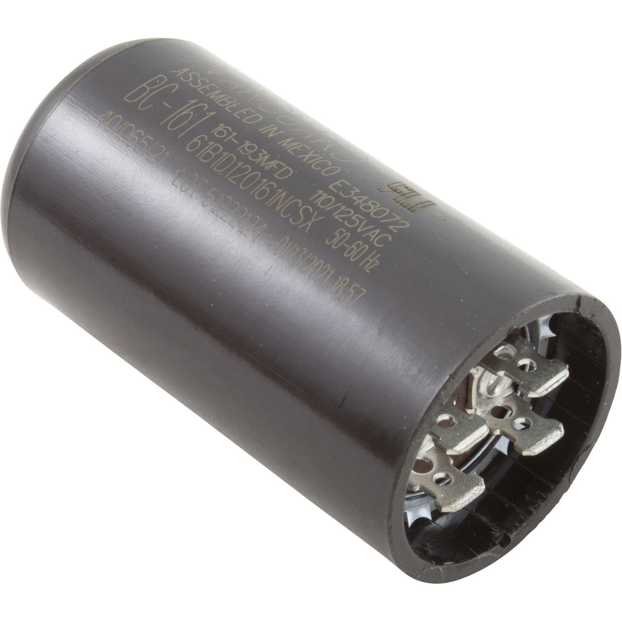 Start Capacitor, 161-193 MFD, 115v, 1-7/16" x 2-3/4" : BC-161