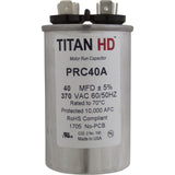 Run Capacitor 50 MFD, 370v, 2" x 3-3/4" : RD-50-370