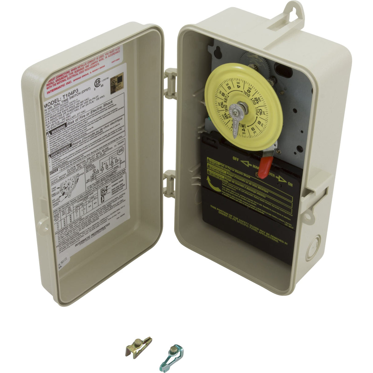 Nema 3R - Plastic Case 208-277 V Dpst Beige Case : T104P3