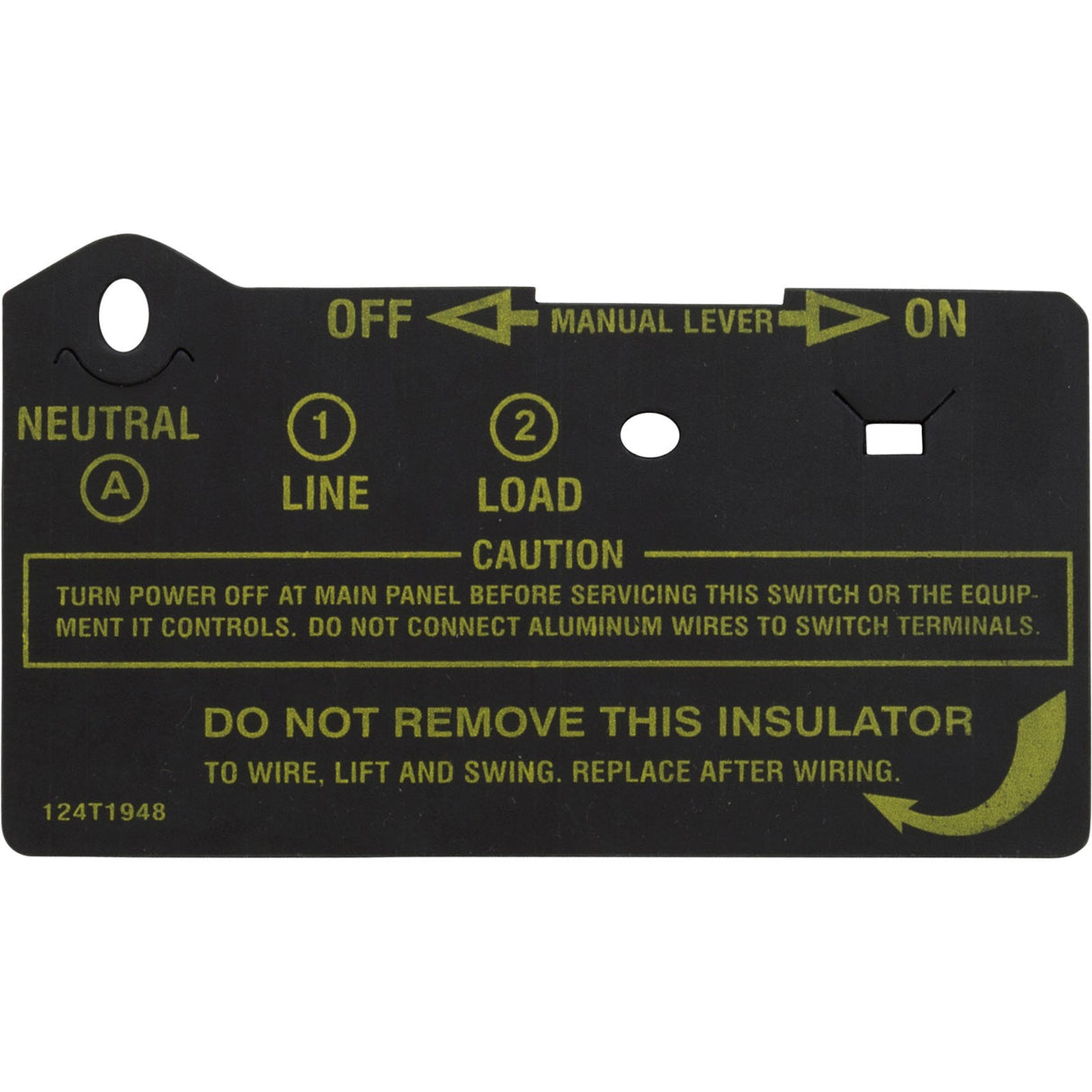 Timer Insulator Protector, Intermatic, Short : 124T1948