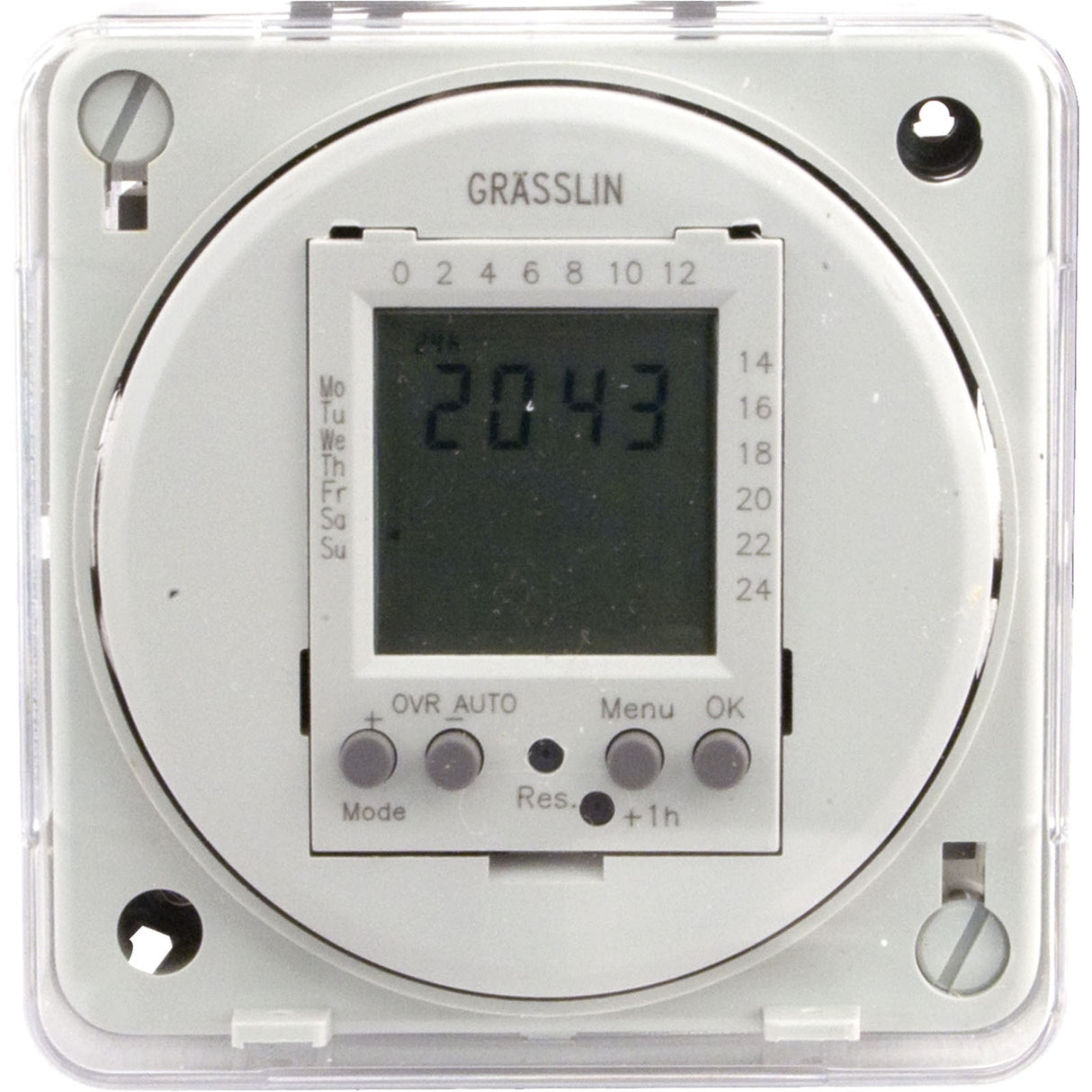 Timer, Grasslin, SPDT, Panel Mount, 115v, Digital, 24 Hour/7 Day : FM1D20E-120