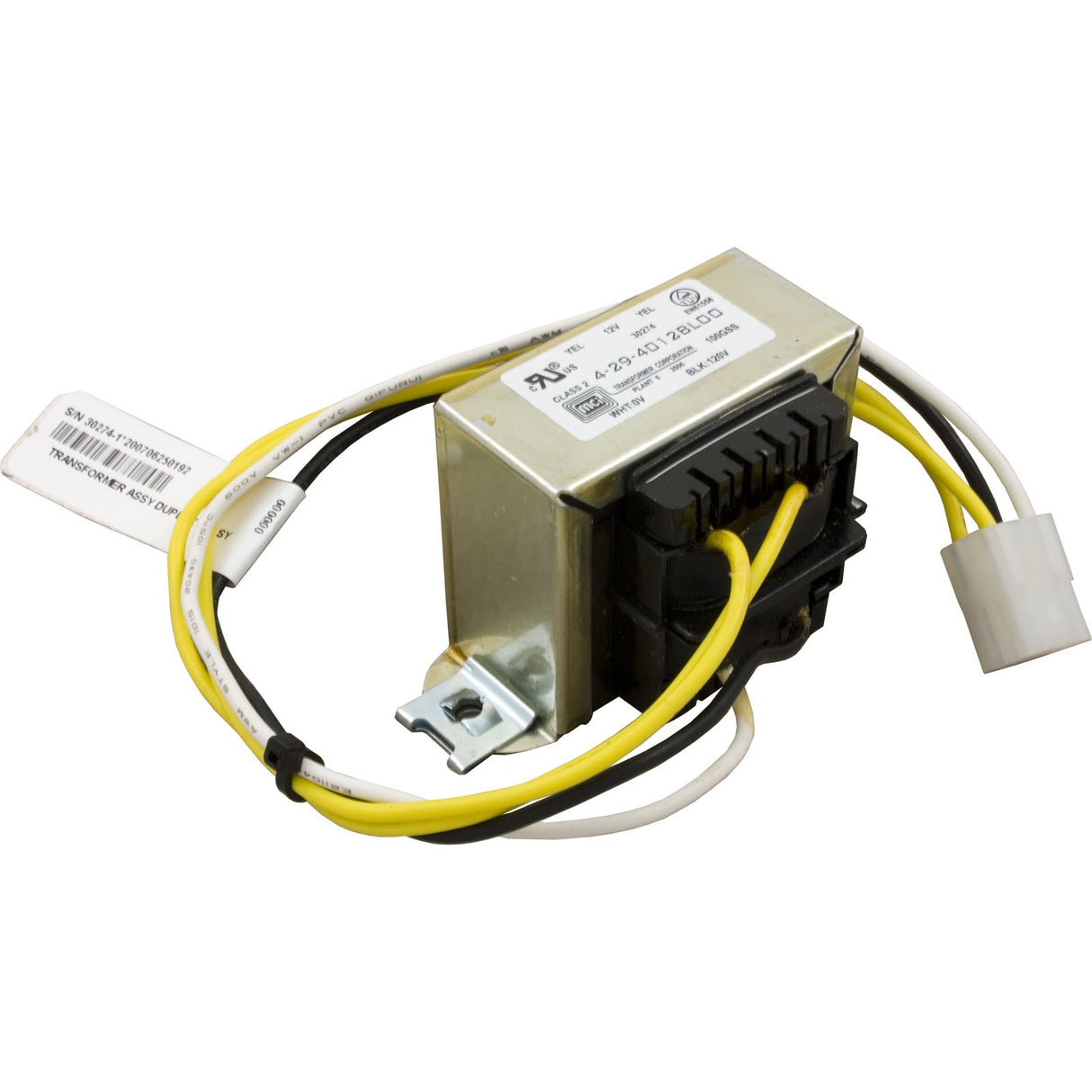 Transformer, Balboa, 9-pin for Duplex Systems, 115v, 15v : 30274-1