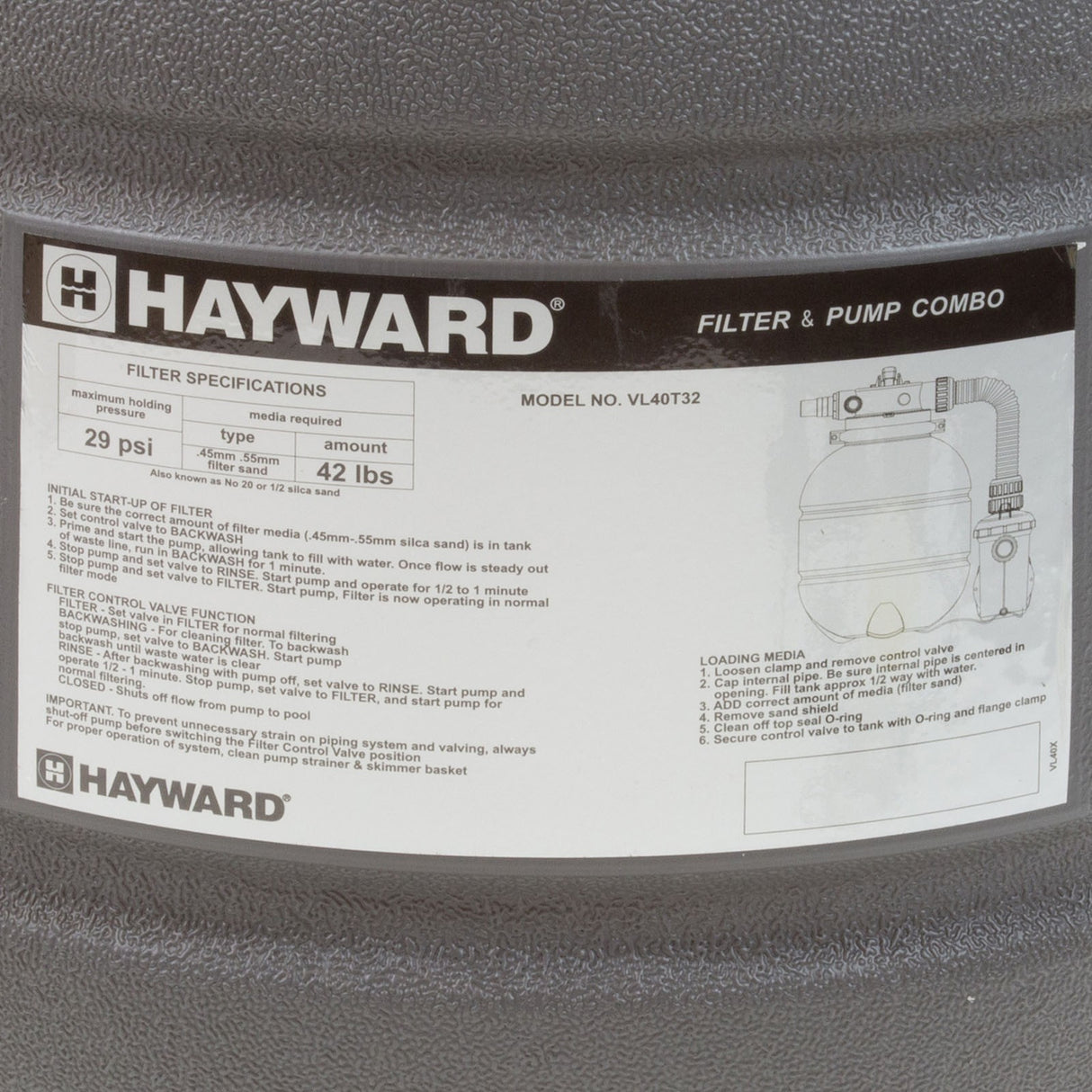 Sys-Sand, Vl, 13" 30Gpm Pump : VL40T32