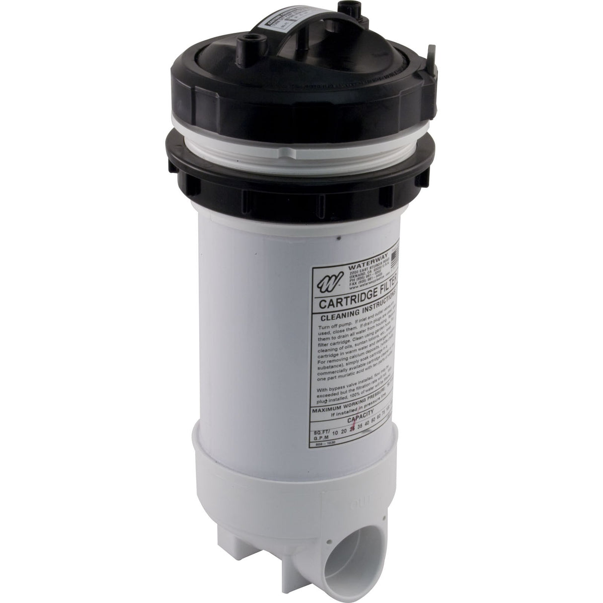Cartridge Filter, Waterway Top Load, 25 sqft, 2" Slip : 502-2510