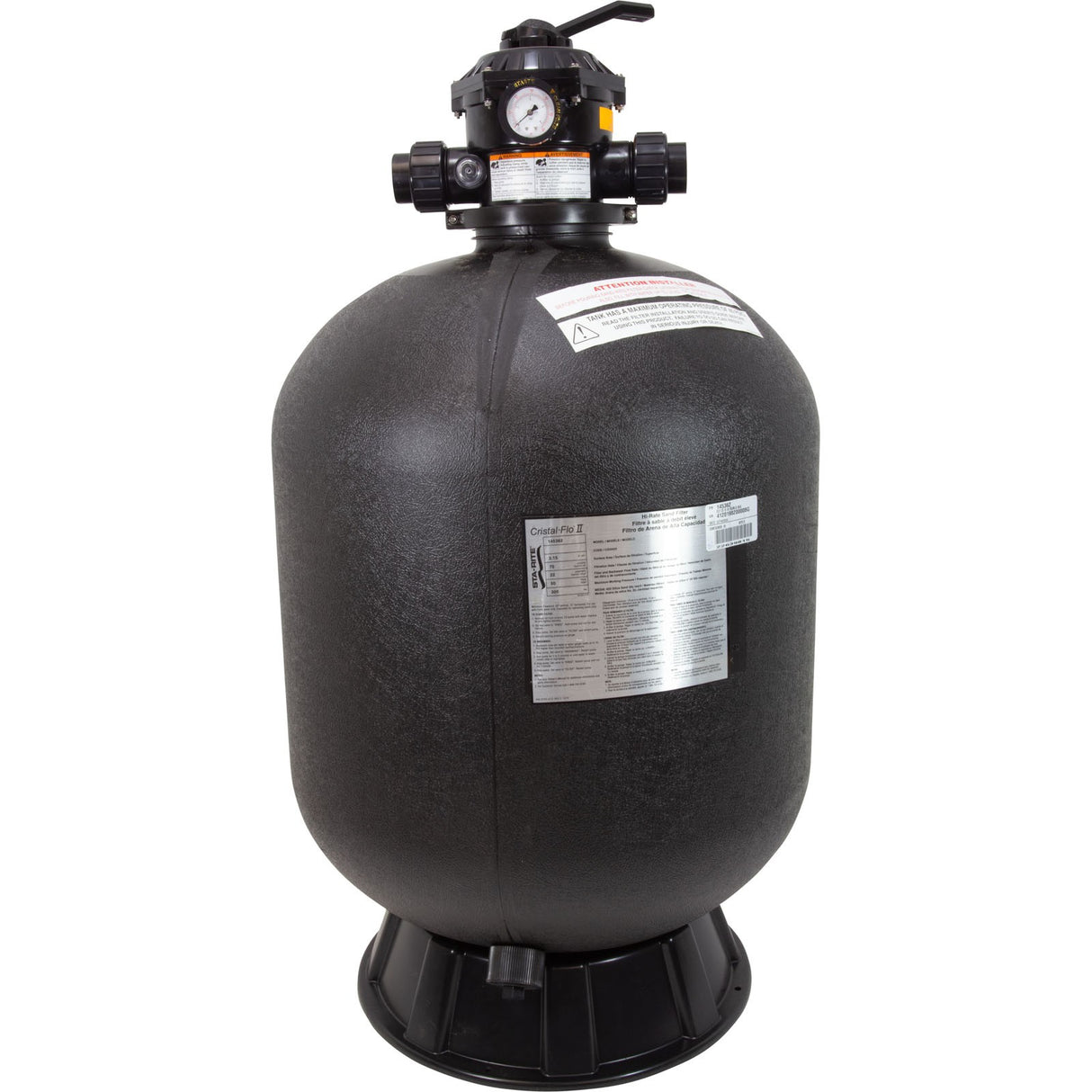 Sand Filter, Pentair CristalFlo II, 24", w/ 1-1/2" MPV : 145362