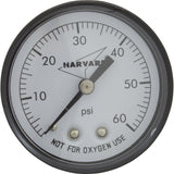 Pressure Gauge, 1/4"mpt, 0-60psi, Back Mount, Generic : IPPG602-4B