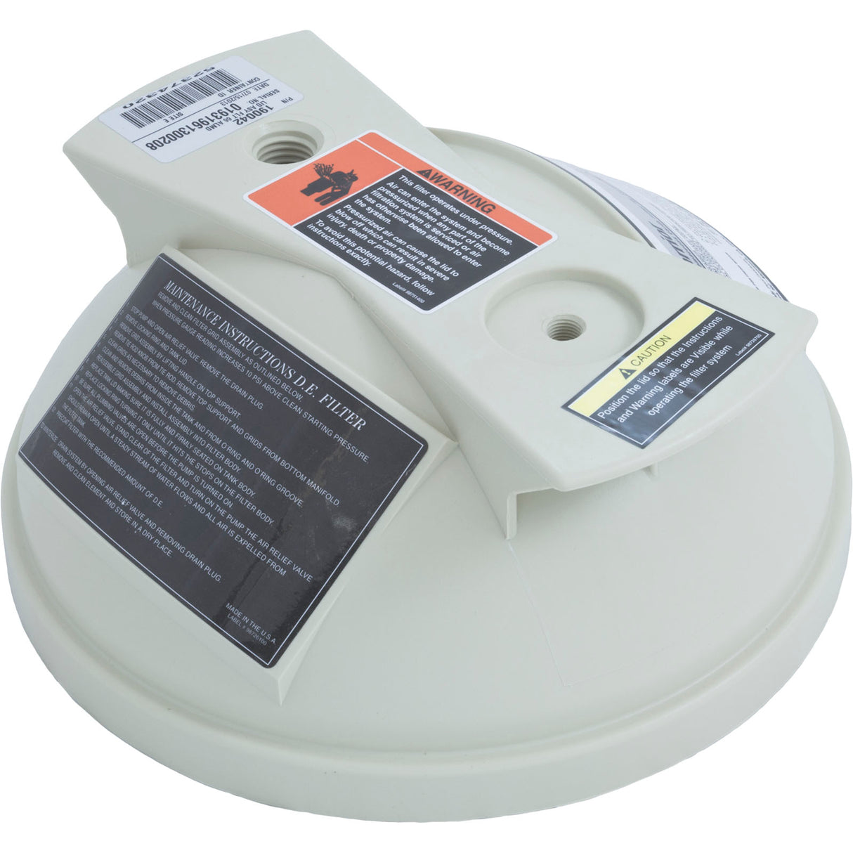 Tank Lid, Pentair American Products Warrior 66, Almond : 190042 - American Products/Pentair - 788379672829 - PartsForSpas.com