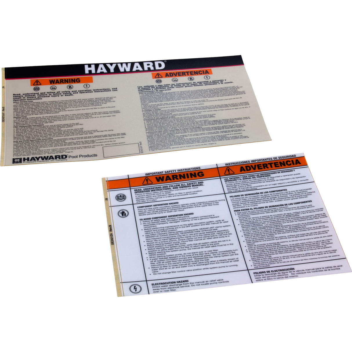 Clamp Ring Kit, Hayward Pro-Grid/Swim-Clear : DEX2421JKIT - Hayward - 0610377105972 - PartsForSpas.com