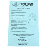 Filter Disc Cover, Universal Filtration, 26" dia, w/ Zipper : FDC-26-Z - Universal Filtration - FDC-26-Z - PartsForSpas.com