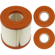 Cartridge, 10sqft, 2-1/16"ot, 2-1/16"ob, 4-1/4", 4"L, 3oz : PWW10 - Pleatco - PWW10 - PartsForSpas.com