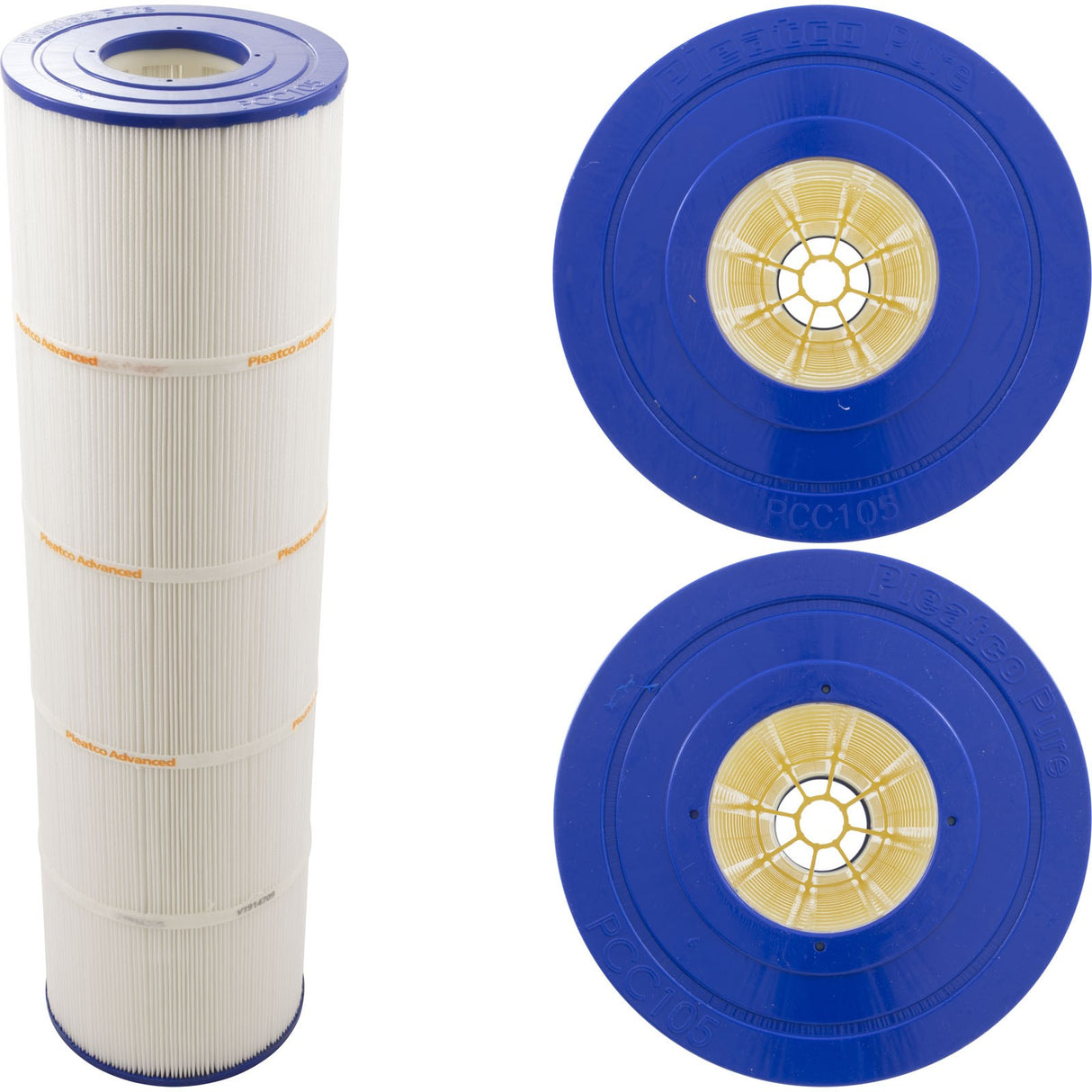 Cartridge, 4 Pk, Pleatco, 105sqft, 3"ot, 3"ob, 7", 26-1/16" 4oz : PCC105-PAK4