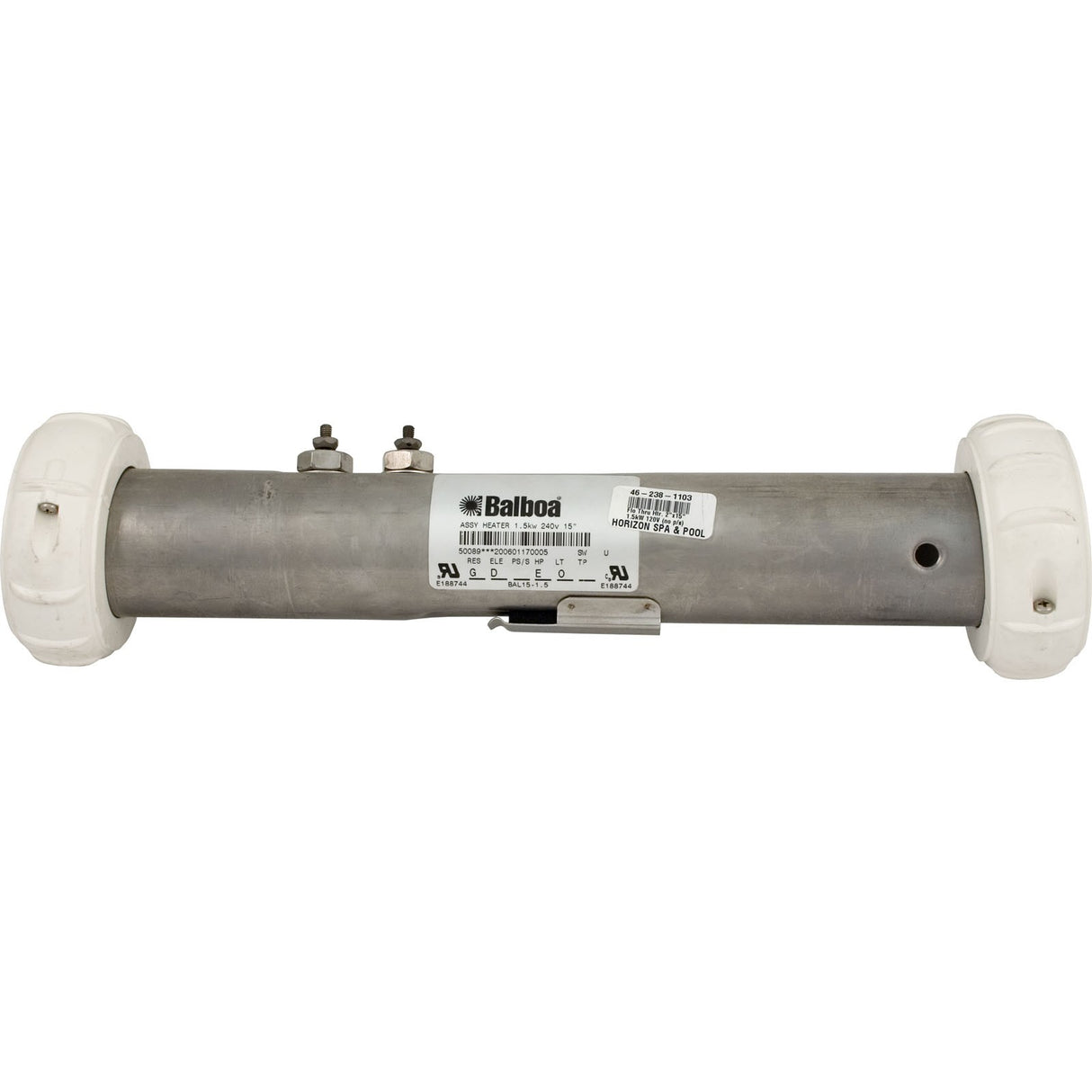Heater, FloThru, BWG, 15" x 2", 230v, 1.5kW, w/o PS : 50089