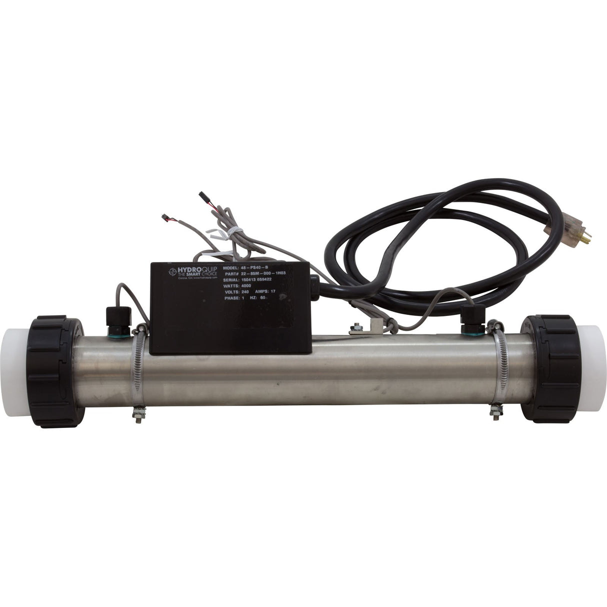 Heater, FloThru, PS-B Series M7™, 15"x 2", 230v, 4kW, 60"Cor : 48-PS40-B