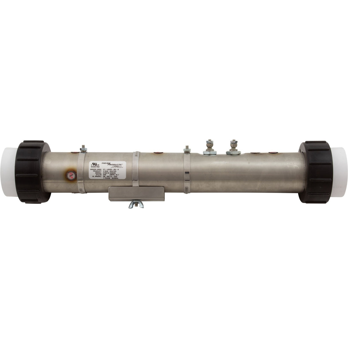 Heater, FloThru, HQ Universal Rite-Fit, 2" x 15", 4.5kW, 230v : 27-J0425-6S-K