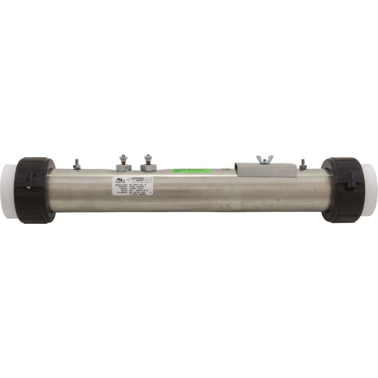 Heater, FloThru, Vita Repl, 15" x 2", 230v, 4.5kW, w/tap, Gen2 : 26-0010-6S-K