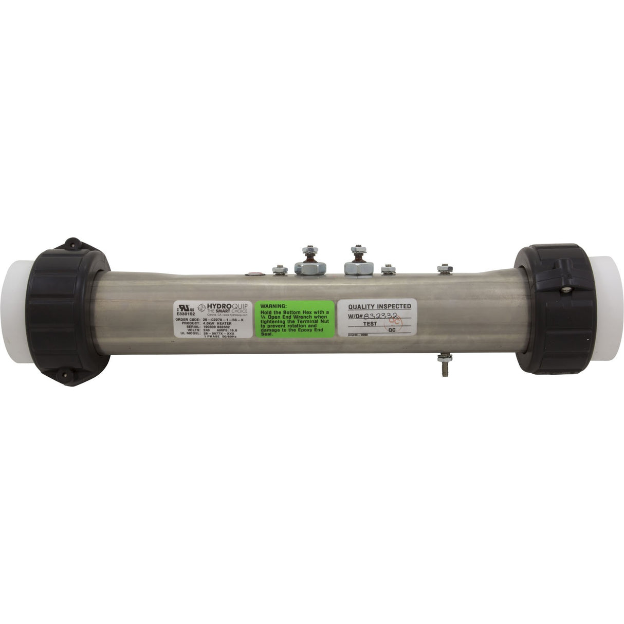 Heater, FloThru, Marquis, 12" x 2", 230v, 4.0kW : 740-0584