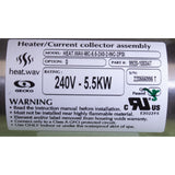 Heater, FloThru, Gecko M-Class, 5.5kW, 15"x2", 230v, w/ PS, OEM : 9920-100347