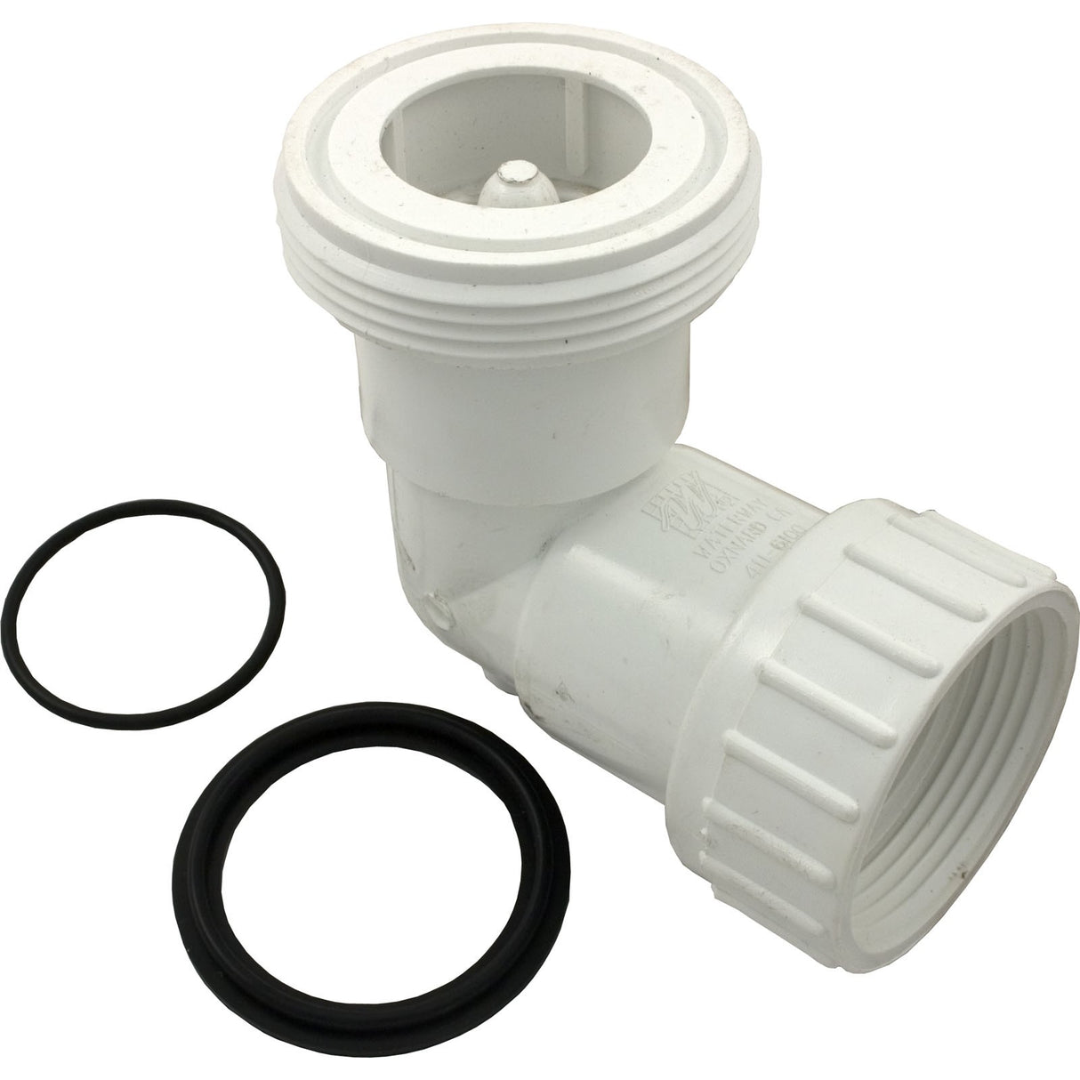 90 Elbow, HydroQuip, 1-1/2"fbt x 2"mbt, pump to Heater, w/T-well : 48-0005-S