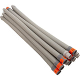 Leader Hose, Hayward Pool Vac/Navigator, Gray, Quantity 12 : HSLHK110GRPK12