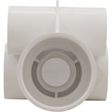Jet Body Assy, WW Poly Strm Gunite, a1-1/2"s, w2"s, Tee, Wht, Thd : 229-1110