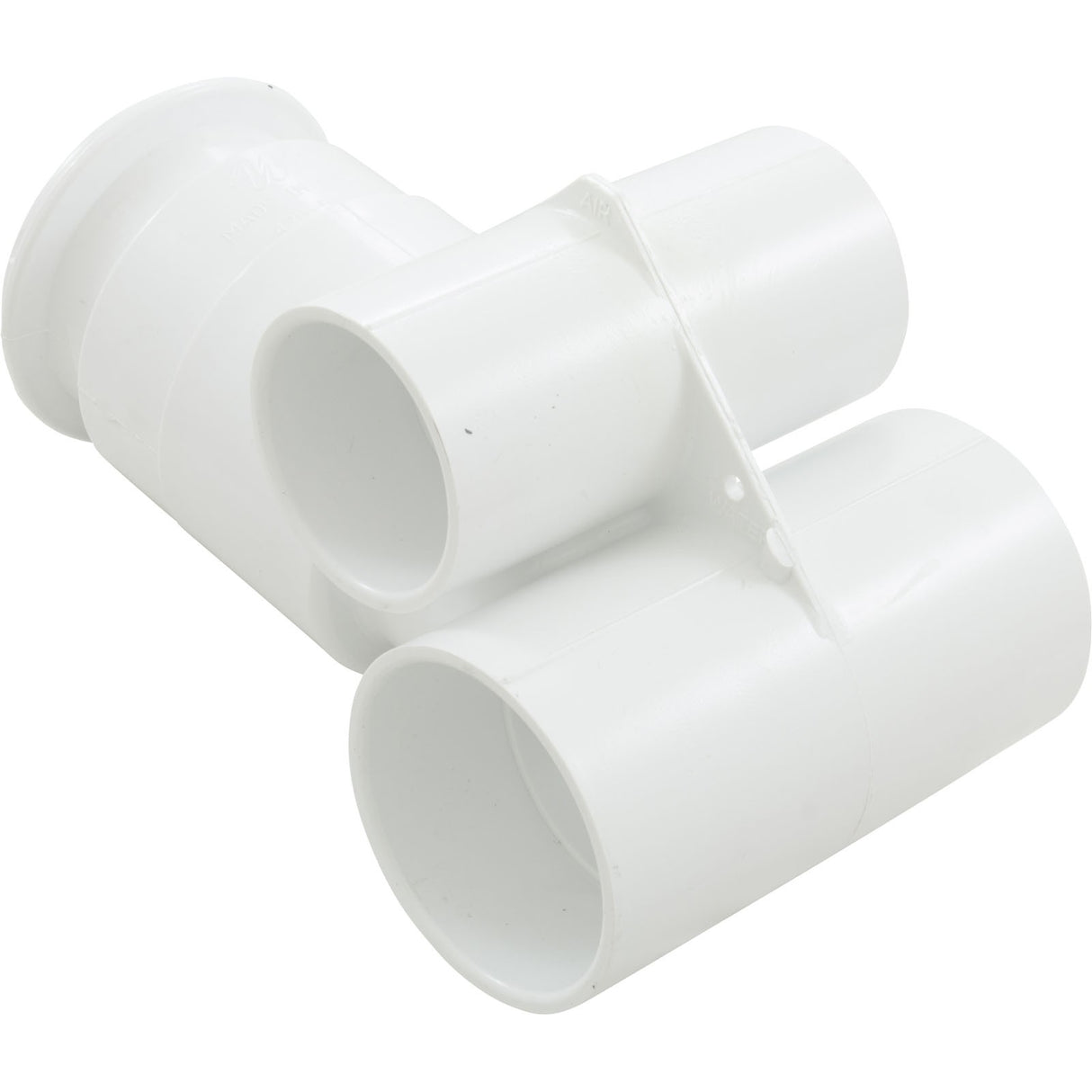 Jet Body, WW Poly Gunite, a1-1/2"s, w2"s, Tee, White : 210-3700