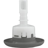 Jet Intl, BWG Cyclone Luxury, 3-1/2"fd, Dir, Txt Scal, Gry : 9844WW