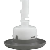 Jet Intl, BWG Cyclone Luxury, 3-1/2"fd, Dir, Txt Scal, Gry : 9844WW