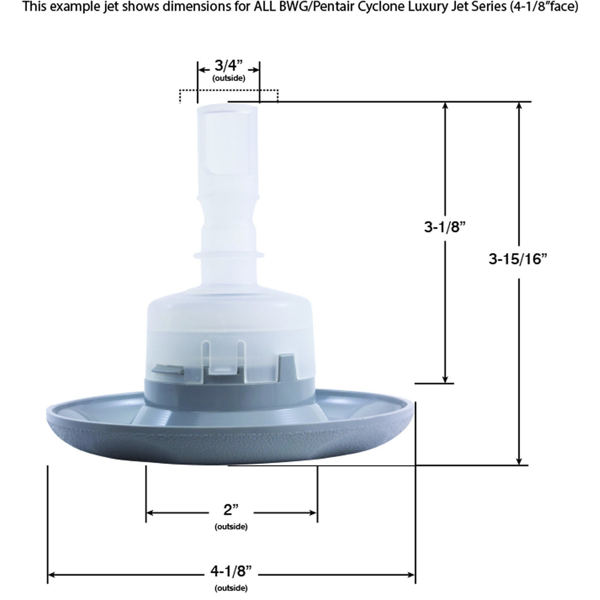Jet Intl, BWG Cyclone Lux, 4-1/8"fd, Roto, Txt Scal, Gry : 9847WW