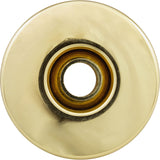 Escutcheon, HydraBaths Futura, 2-5/8"fd, w/Dir Eye, Smth, Brass : FJ115