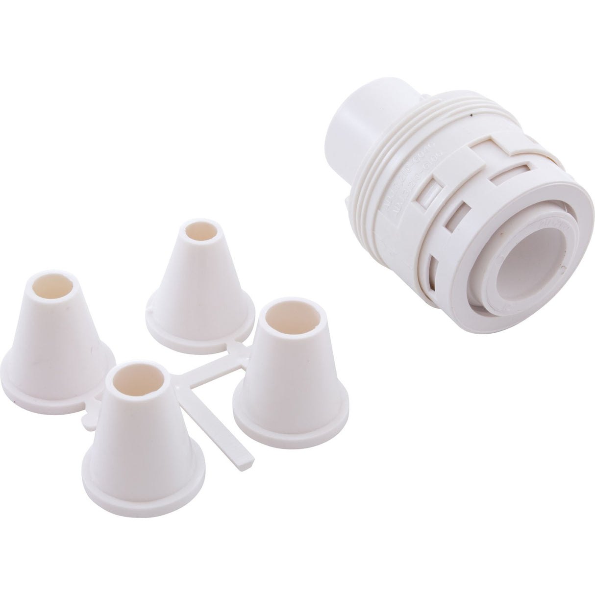 Nozzle, Waterway Poly Jet Caged Style, Dir, 2-5/8" White : 210-8750