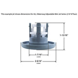 Jet Intl, WW Mini, 2-9/16"fd, Roto, Smooth, White : 212-1030