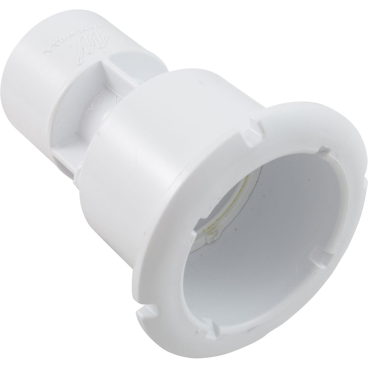 Wall Fitting, Waterway Mini Storm Gunite, Thread-In, White : 215-1170