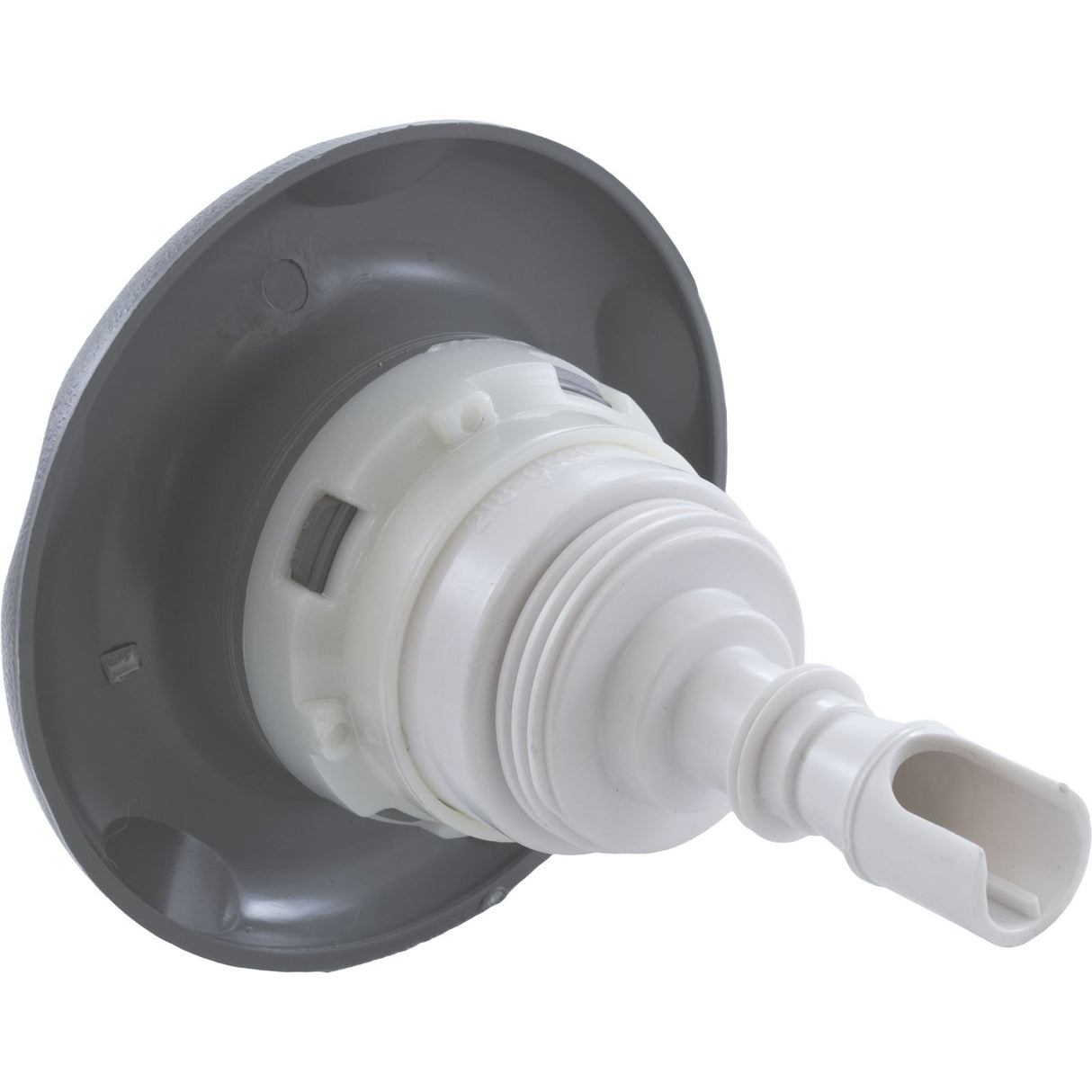 Jet Intl, WW Poly Storm, 4"fd, Twin Roto, Txt Scal, Gry, Thd : 229-8177